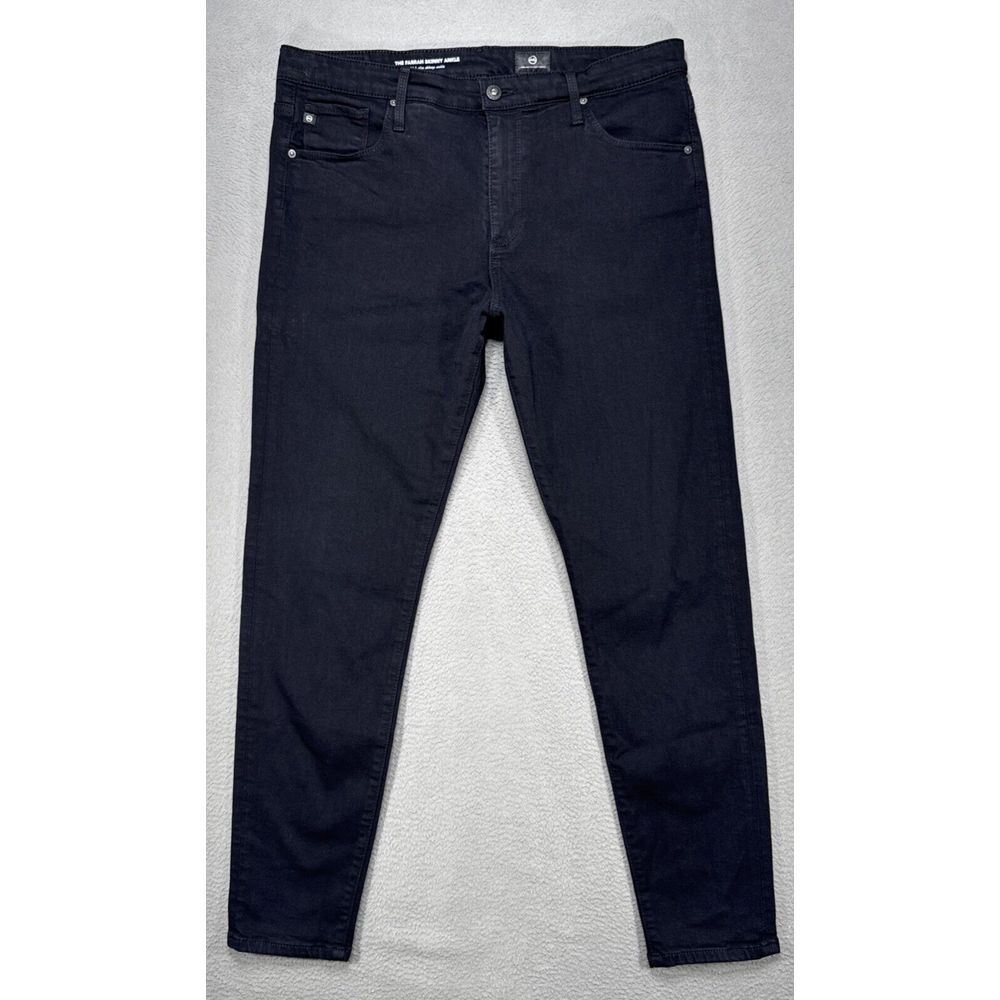 AG Adriano Goldschmeid Farah Jeans‎ Womens Sz 32R Black High Rise Skinny Ankle